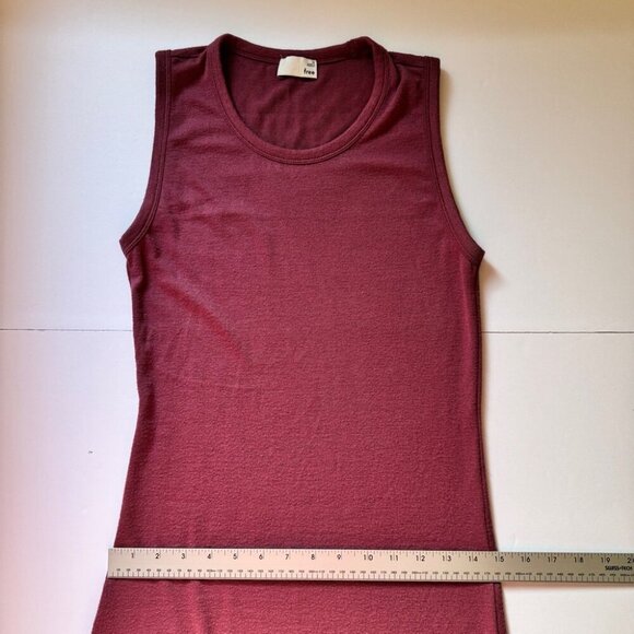 Aritzia Wilfred Free Bruni Midi Dress Rose Pink Shimmer Heathered Reposa Sz M - Picture 10 of 14